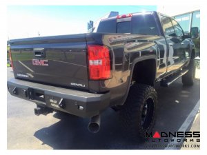 GMC Sierra 1500 Stealth Rear Winch Bumper - Raw Steel WARN M8000 Or 9.5xp - (2015-2019)